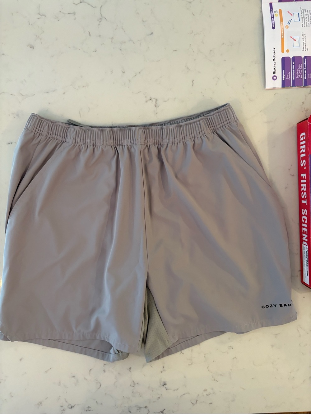 Cozy Earth Lightweight Lounge Shorts - Light Gray